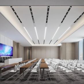 现代大会议室3D模型下载